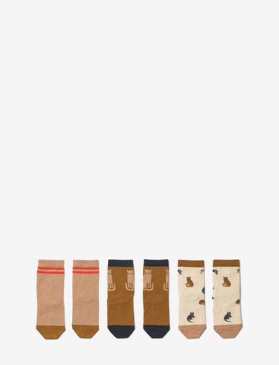 Silas socks 3-pack - strømper & undertøj - miauw / apple blossom mix