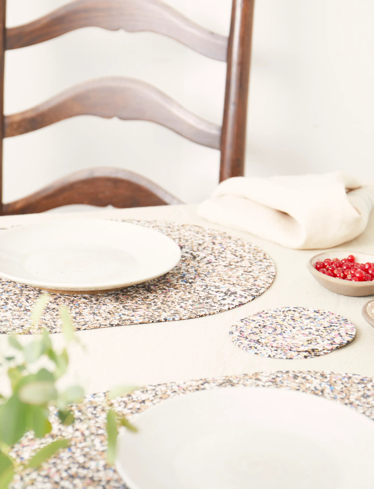 Liga Beach Clean Oval Dækkeserviet, Sæt Med 4, 40X30 cm, 40X30 cm, Multi/patterned, Tableware > Placemats, Unisex