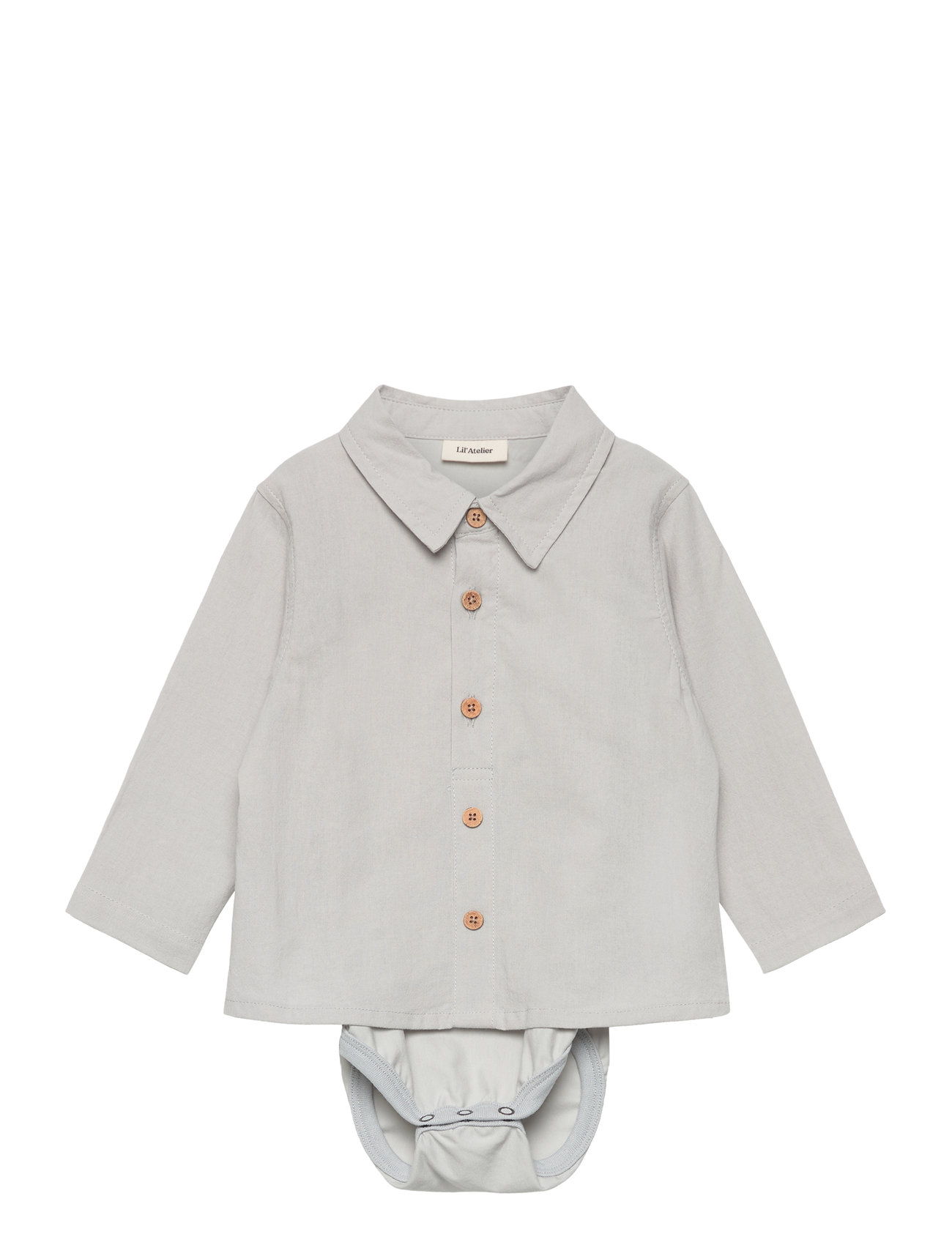 Lil'Atelier Nbmruba Ls Boxy Body Shirt Lil Grå