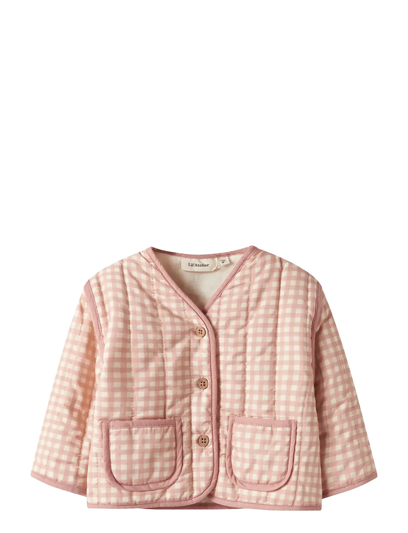 LIL'ATELIER Nbflarose Ls Quilt Jacke Lil Pink - 62 - Kinder