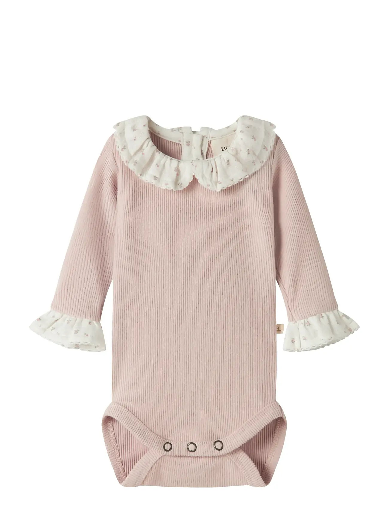 Lil'Atelier Nbftrine Ls Slim Body Lil, 68, Pink, Bodys > Langærmede, Børn