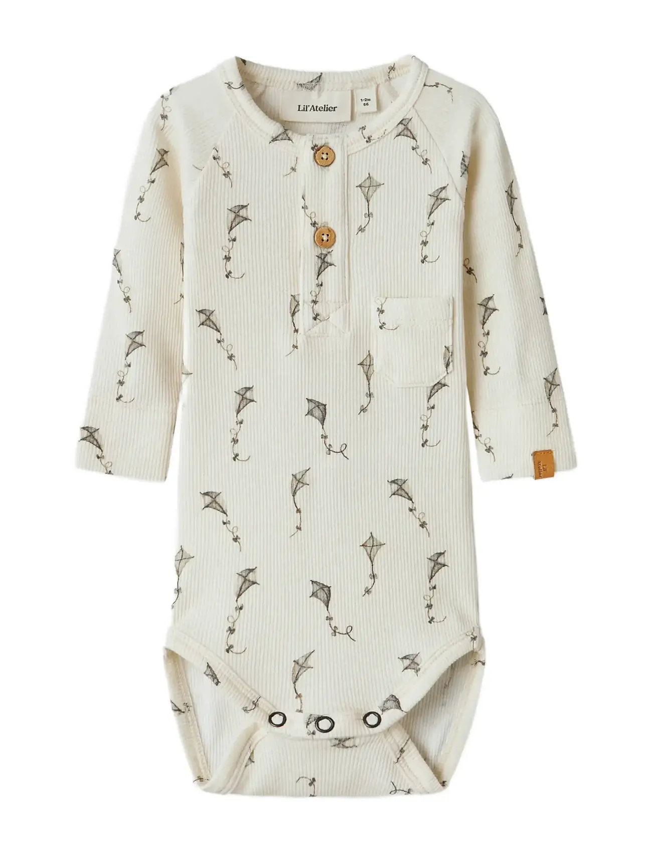 Nbmgavo Elm Ls Slim Body Lil Noos Cream Lil'Atelier