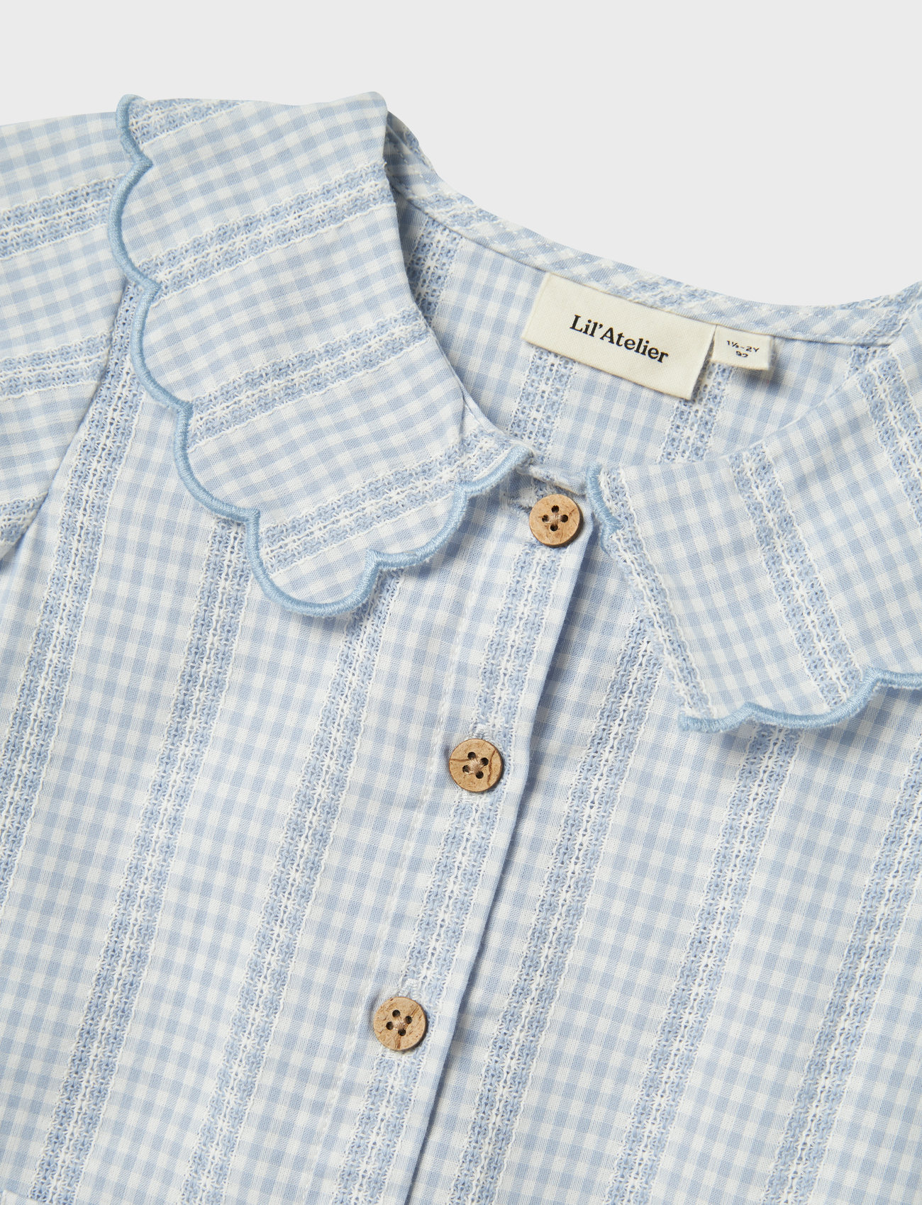 Lil'Atelier Nmfhazelle Ss Loose Shirt Lil, 104, Blue, Skjorter > Kortærmede Shirts, Børn
