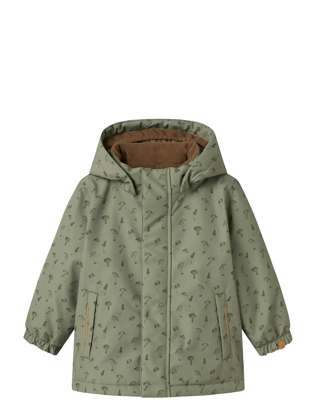 Lil'Atelier Nmmlasnow10 Jkt Fo Aop1 Lil, 122-128, Khaki green, Jakker Og Frakker > Vinterjakker, Børn