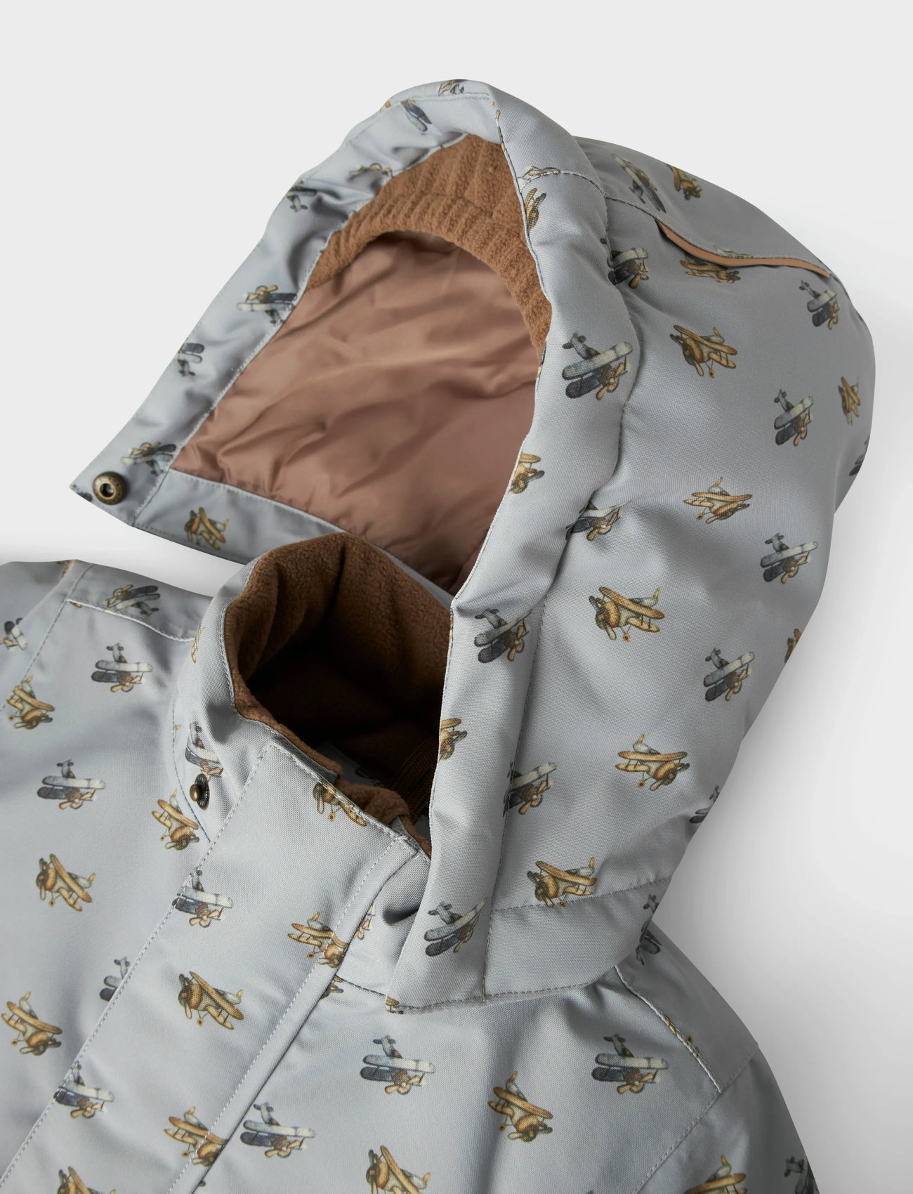 Lil'Atelier Nmmlasnow10 Jkt Fo Aop1 Lil, 122-128, Grey, Jakker Og Frakker > Vinterjakker, Børn