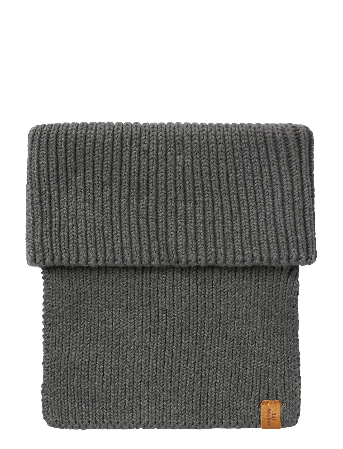 Lil'Atelier Nmmnalu Knit Tube2 Lil, 51-52, Grey, Tørklæder & Halsvarmere > Tube Tørklæder, Børn