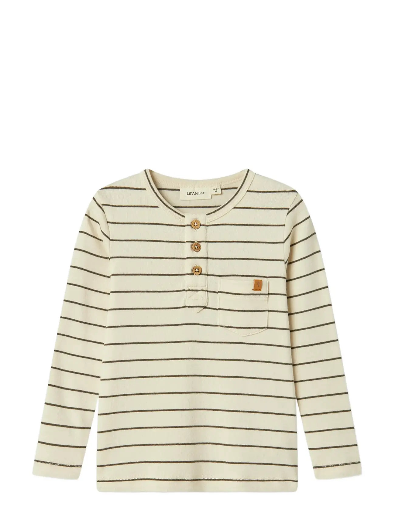 LIL'ATELIER Nmmgeo Lim Ls Slim Oberteil Lil Cream - 116 - Kinder