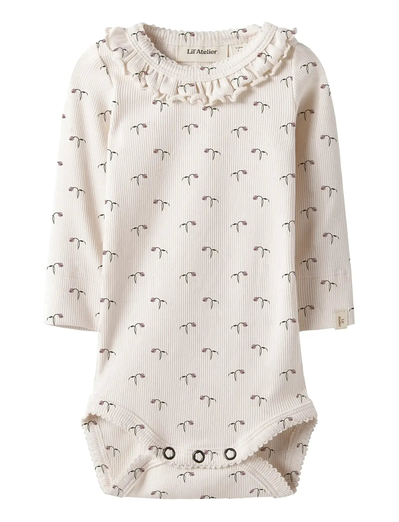 Lil'Atelier Nbfgago Kis Ls Slim Body Lil, 68, Cream, Bodys > Langærmede, Børn