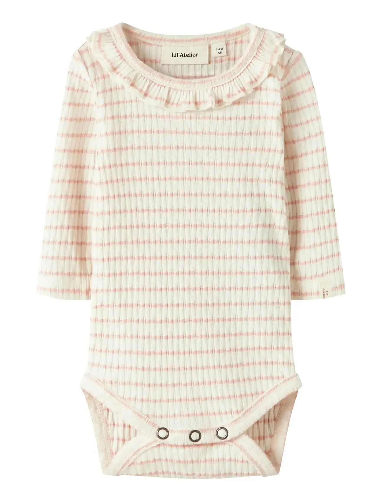 Lil'Atelier Nbfosophia Ls Slim Body Lil, 62, Pink, Bodys > Langærmede, Børn