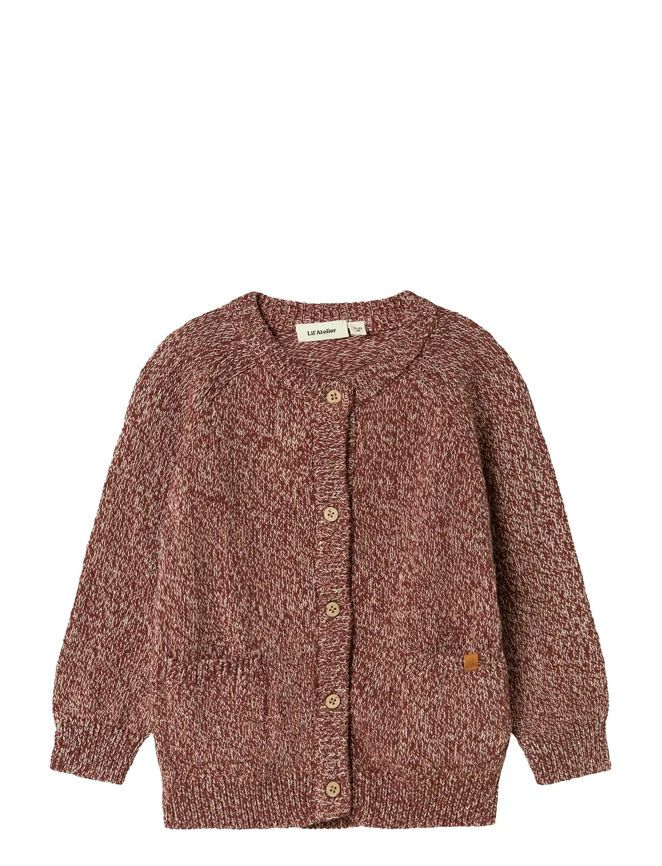 LIL'ATELIER Nmmnemo Ls Knit Card Lil Braun - 110 - Kinder