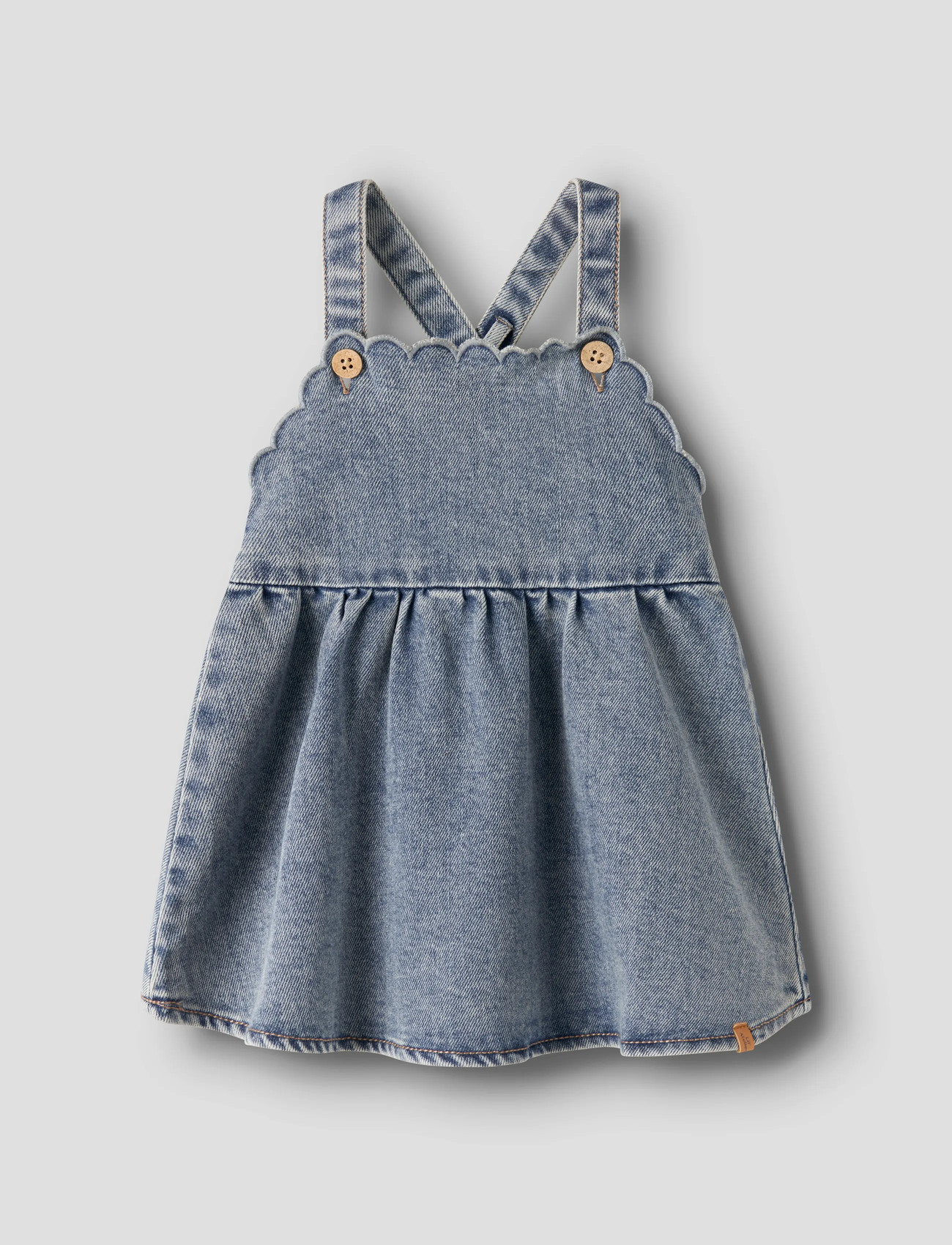 Lil'Atelier Nbfsalli Dnm Skirtall 2808-Se Lil, 68, Blue, Kjoler > Dungaree-Kjole, Børn