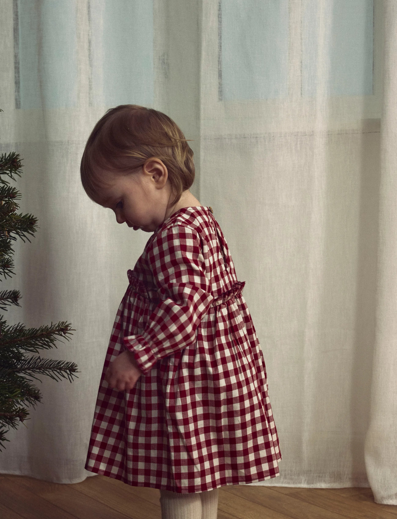 Lil'Atelier Nbfrio Ls Loose Body Dress Lil, 56, Red, Babykjoler > Langærmede Babykjoler, Børn
