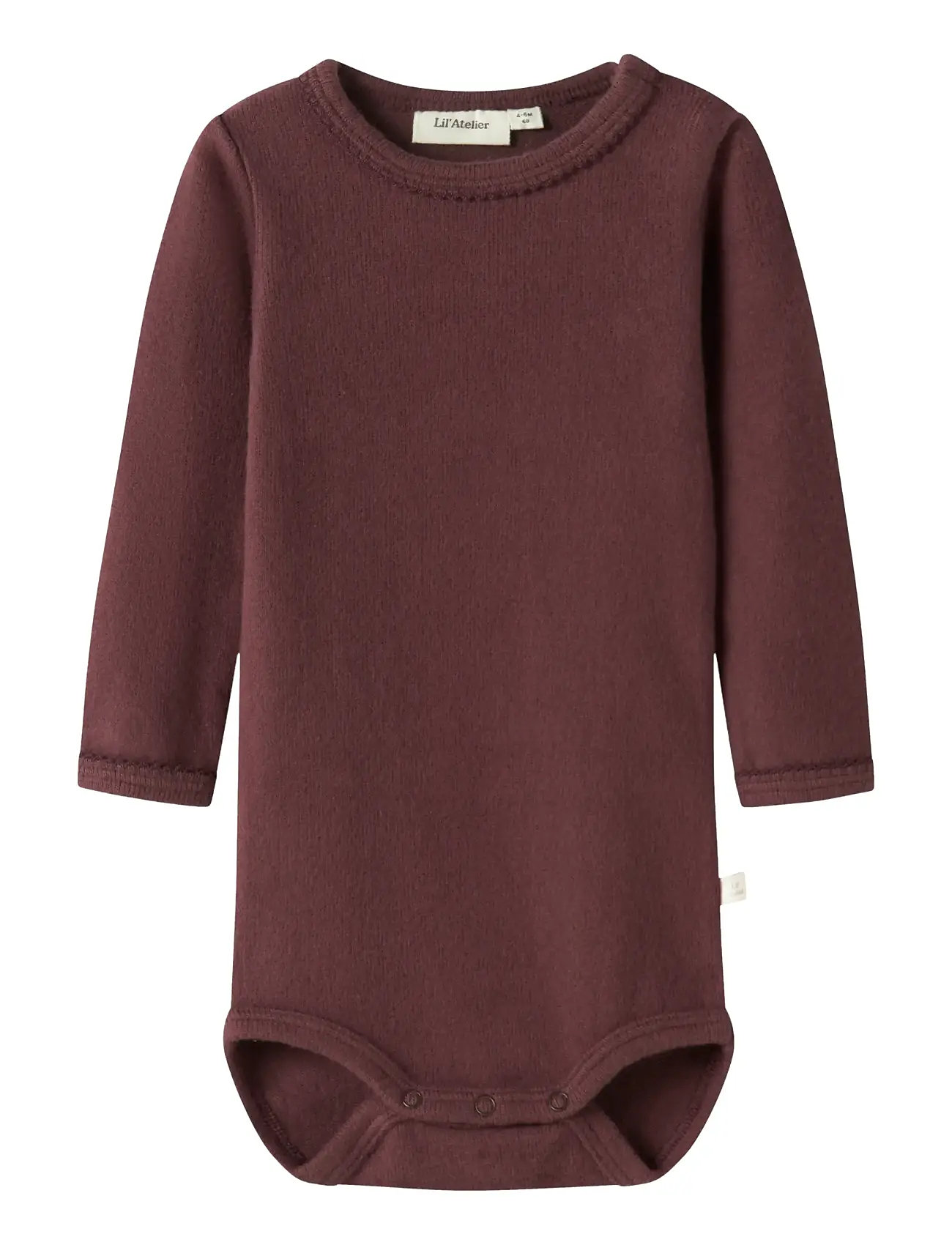 LIL'ATELIER Nbfthora Haf Ls Slim Body Lil Burgundy - 68 - Kinder