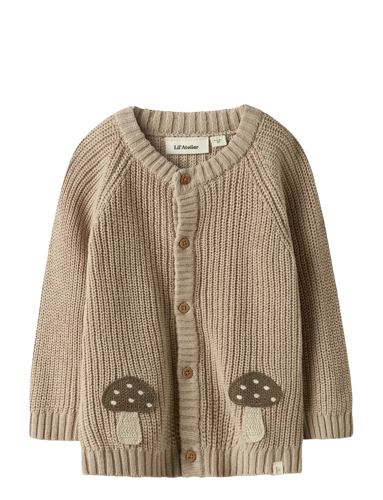 LIL'ATELIER Nmmemlen Lak Ls Knit Card Lil Beige - 122-128 - Kinder