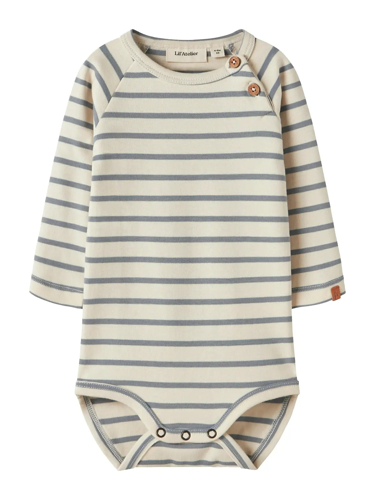 Lil'Atelier Nbmlimia Ls Reg Body Lil, 80, Cream, Bodys > Langærmede, Børn