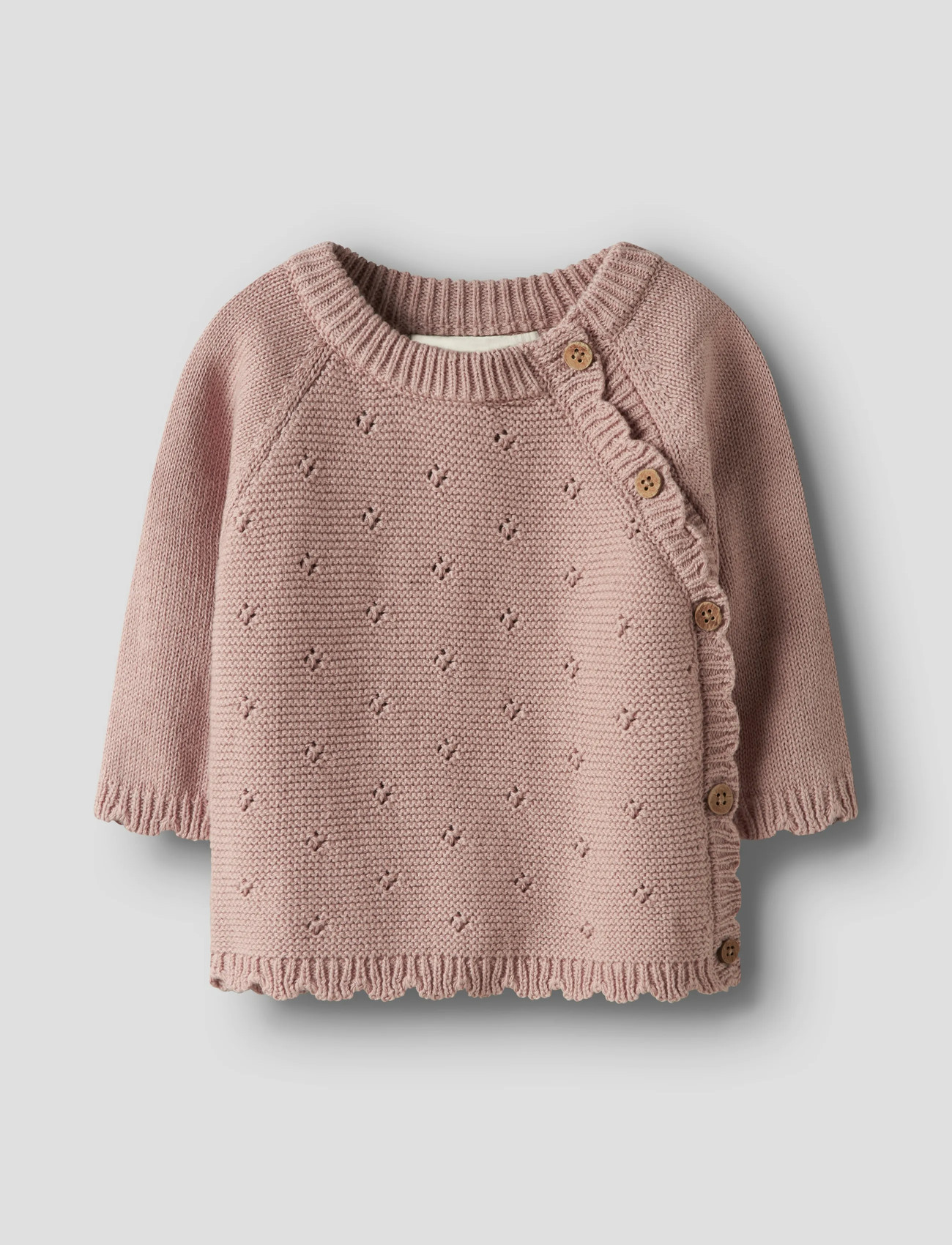Lil'Atelier Nbflaguna Ls Wrap Knit Lil Noos, 74, Pink, Kroppe > Wrap-Kroppe, Børn