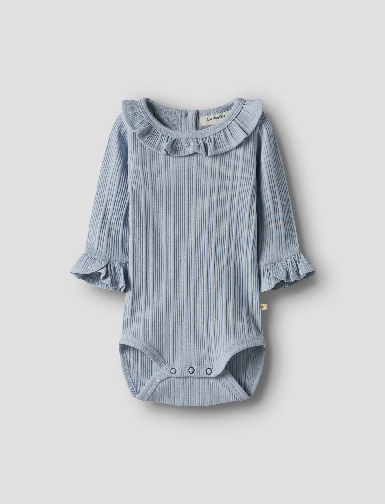 Lil'Atelier Nbftansy Ls Slim Body Lil, 56, Blue, Bodys > Langærmede, Børn