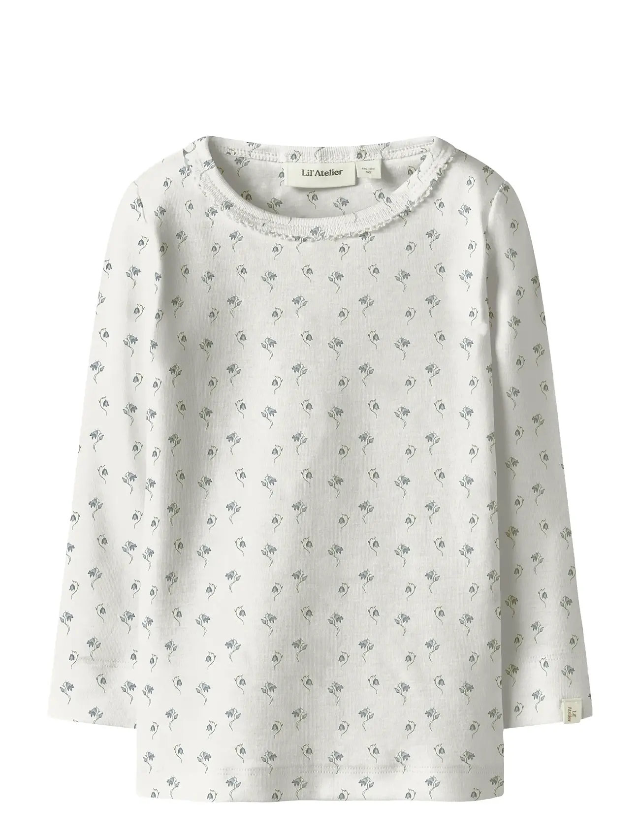 LIL'ATELIER Nmfgayo Sag Ls Slim Oberteil Lil Weiß - 98 - Kinder