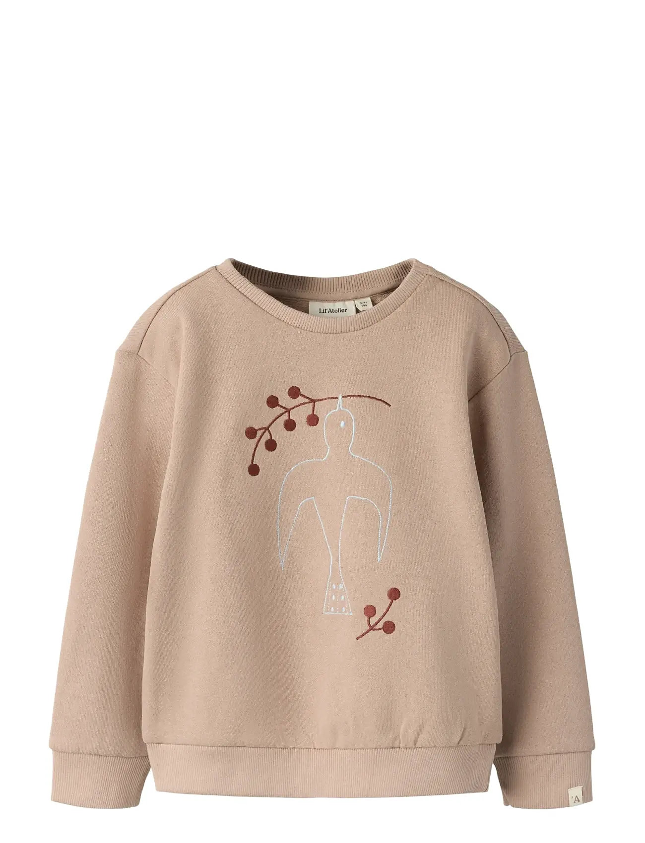 LIL'ATELIER Nmfjobo Tia Ls Loose Sweat Lil Beige - 116 - Kinder