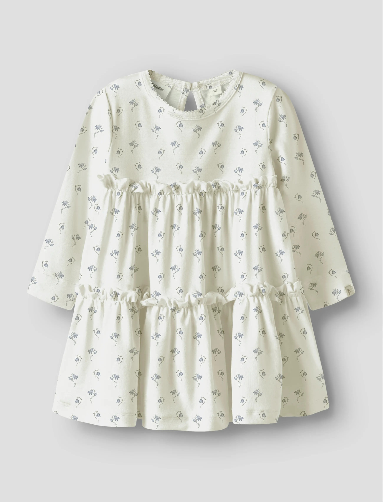 Lil'Atelier Nmfgayo Sel Ls Dress Lil, 104, Cream, Fritidskjoler > Fritidskjoler Med Lange Ærmer, Børn