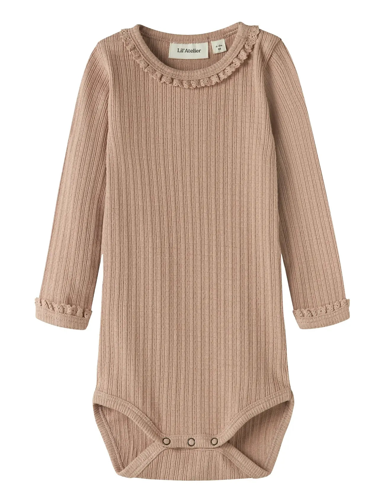 LIL'ATELIER Nbfbabette Ls Slim Body Lil Beige - 56 - Kinder