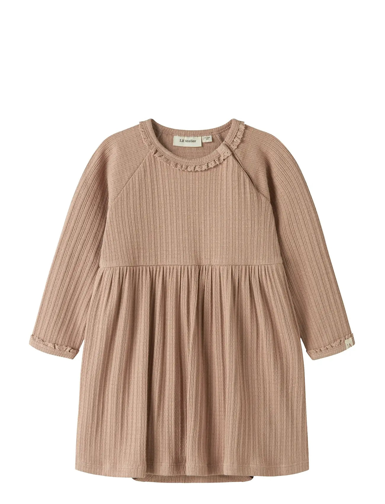 LIL'ATELIER Nbfbabette Ls Body Kleid Lil Beige - 74 - Kinder