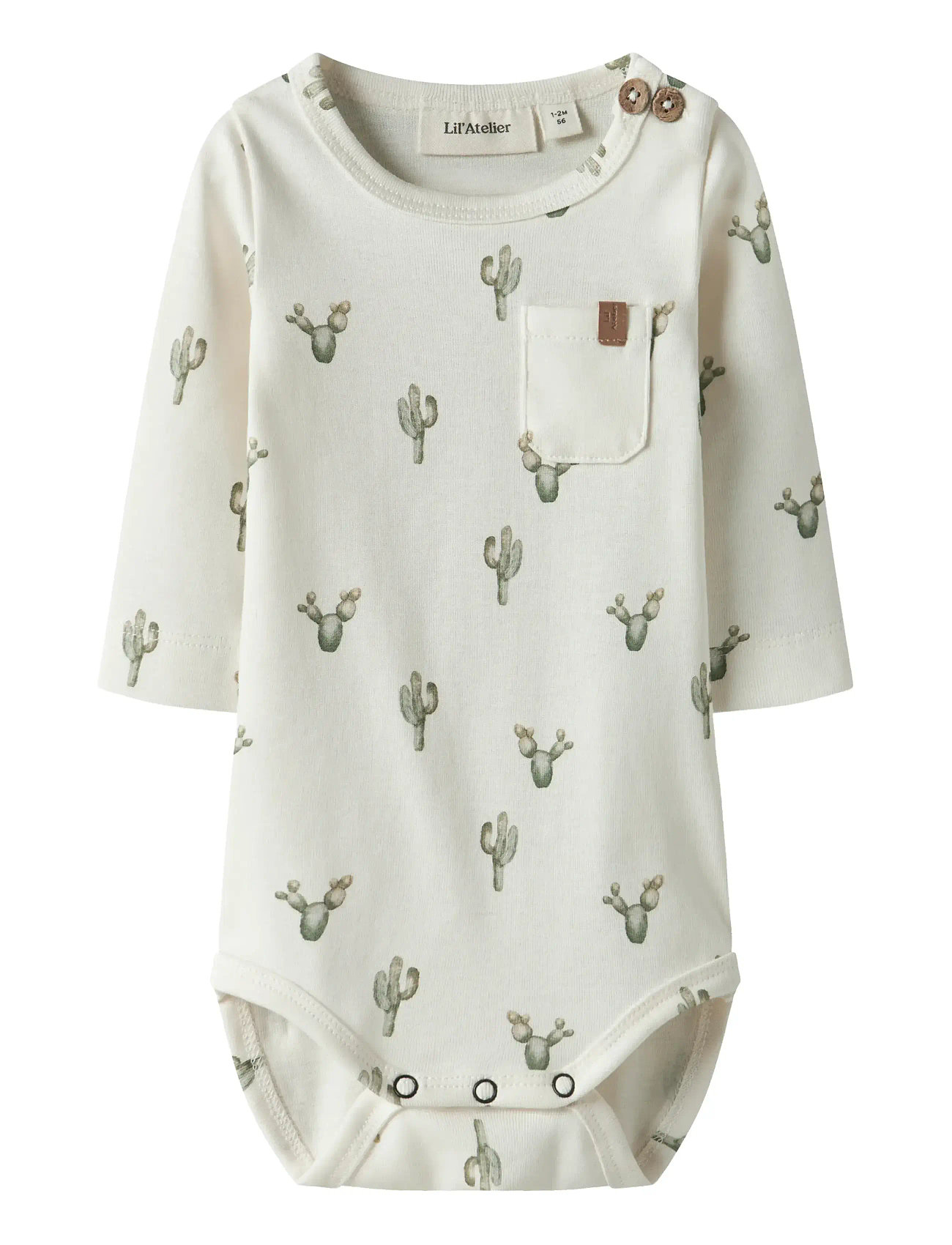 LIL'ATELIER Nbmlayo Sev Ls Slim Body Lil Weiß - 74 - Kinder