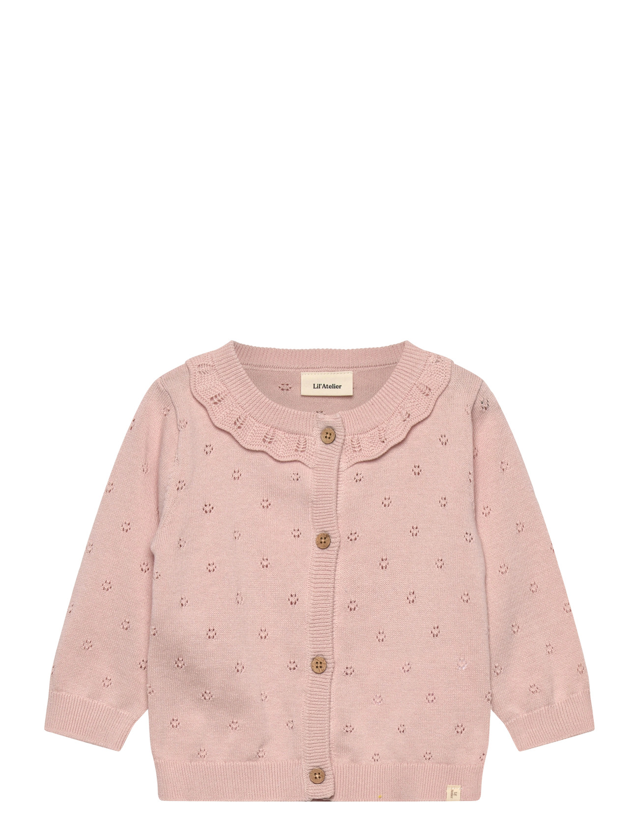 Lil'Atelier Nbfdorina Ls Knit Card Lil, 62, Pink, Jakker & Frakker > Lette Jakker, Børn
