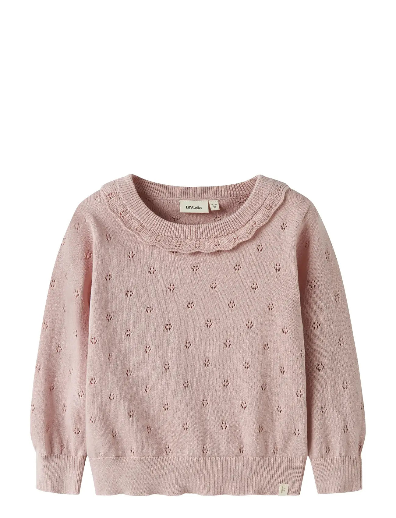 LIL'ATELIER Nmfdorina Ls Knit Lil Pink - 122-128 - Kinder