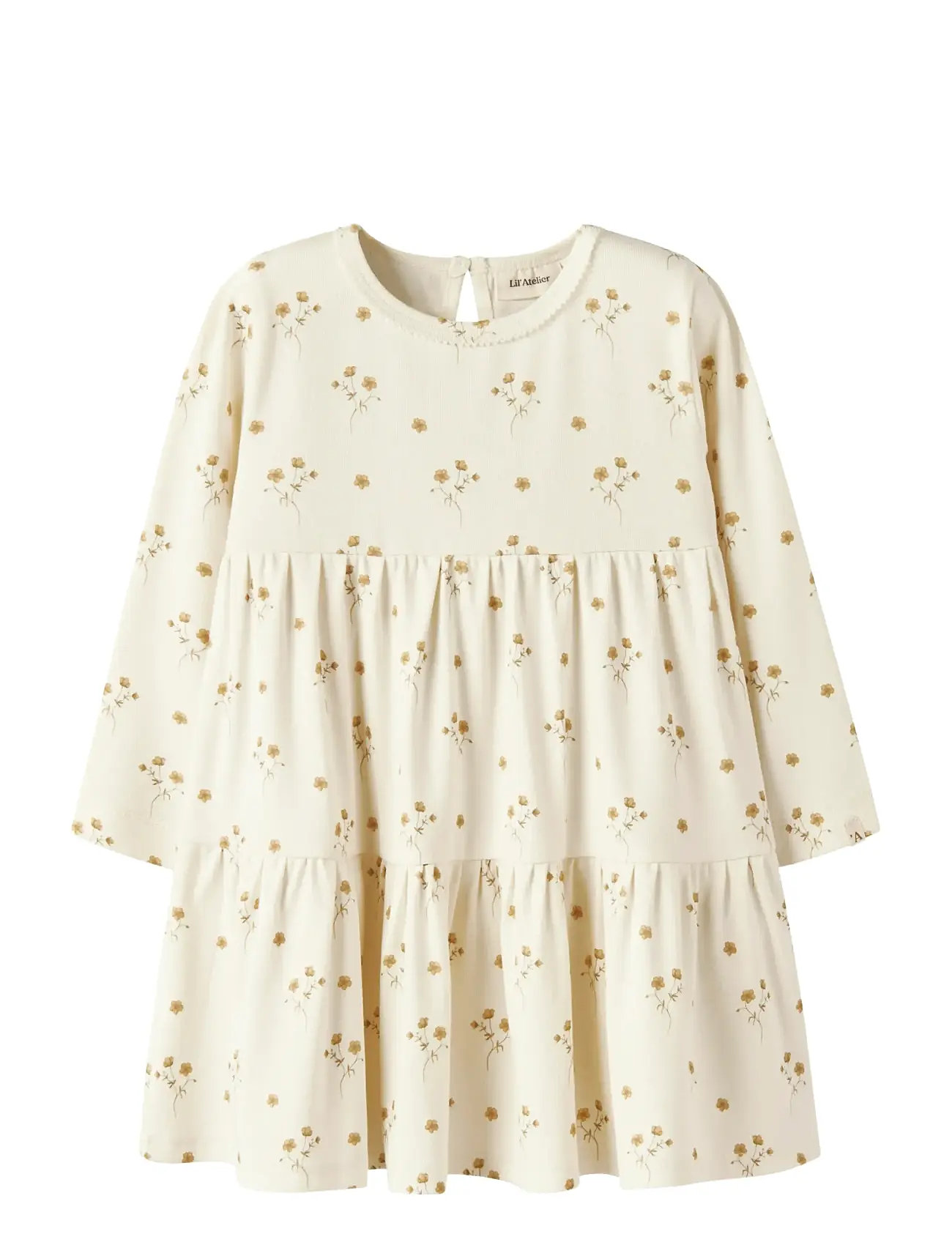 LIL'ATELIER Nmflayo Sif Ls Kleid Lil Cream - 98 - Kinder