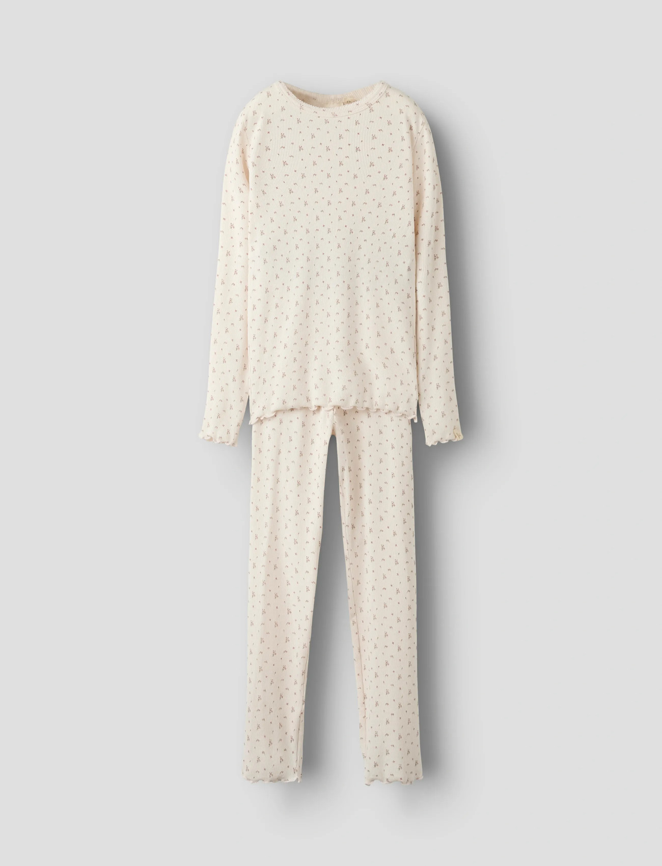 Lil'Atelier Nmfgago Night Set Lil, 116, Cream, Pyjamas > Pyjamas-Sæt, Børn