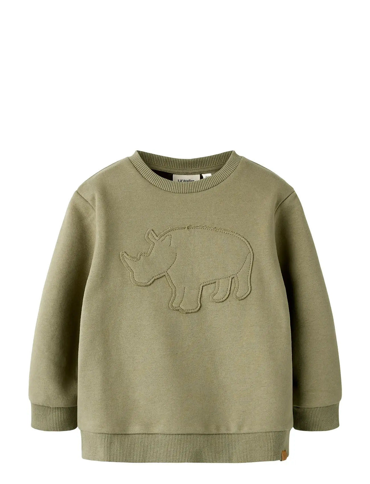 LIL'ATELIER Nmmilondon Rol Ls Loose Sweat Lil Khaki - 104 - Kinder