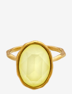 Astrid oval ring - rings - sugar lemon