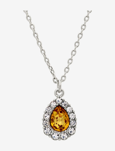 Amelie necklace - Golden topaz - vėriniai su pakabukais - golden topaz