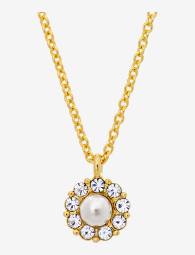 Petite Miss Sofia pearl necklace - Crystal (Gold) - pärlhalsband - crystal