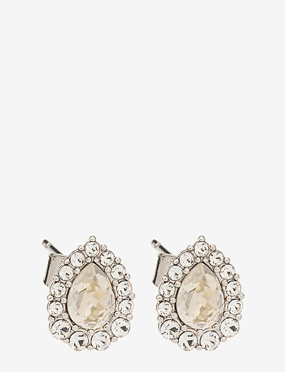 Amelie earrings - Crystal (Silver) - stud oorbellen - crystal