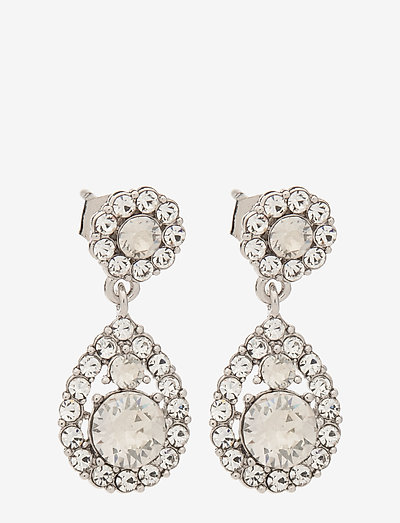 Petite Sofia earrings - Crystal - wiszące kolczyki - crystal