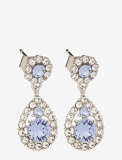 Petite Sofia earrings - Light sapphire - auskari ar kulonu - light sapphire