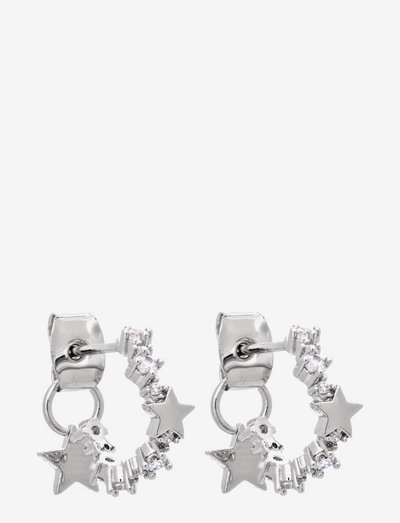 Petite Capella earrings - Crystal (Silver) - hoops - crystal