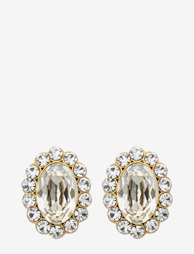 Petite Moon earrings - Silvershade (Gold) - auskari ar kulonu - silvershade