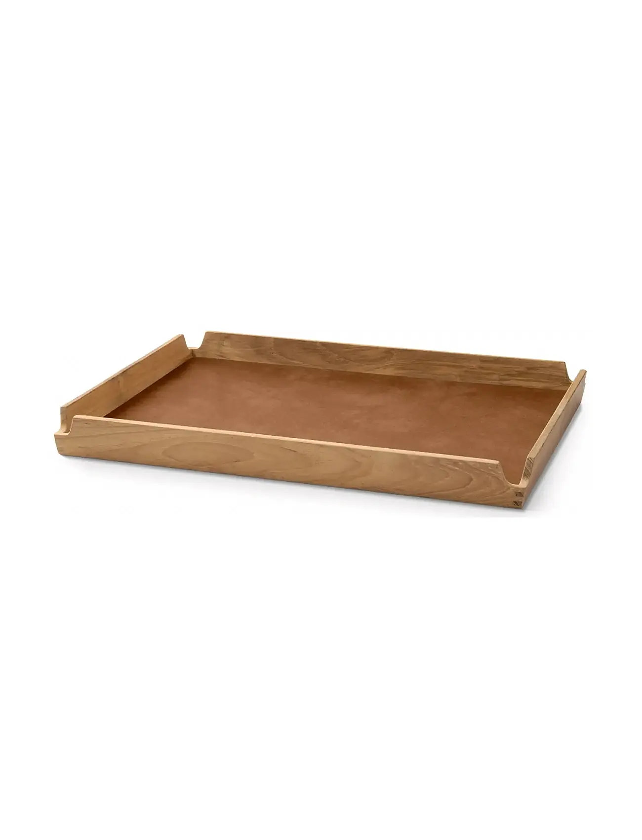 LIND DNA Teak Tray Square Airy, 28.6X36.6X3.5, Brown, Spisesteder Og Bordtilbehør > Bakker, Unisex