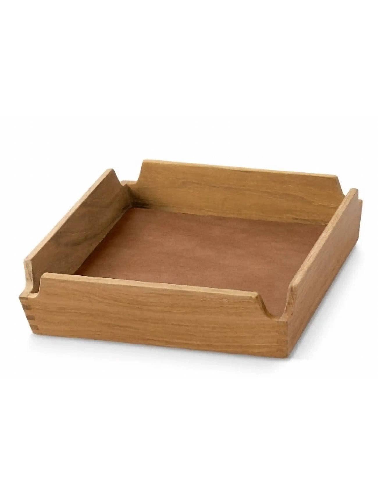 LIND DNA Teak Tray Square Mini Airy Nupo Nature/Teak, 18X18X4.5 cm, Brown, Spisesteder Og Bordtilbehør > Bakker, Unisex