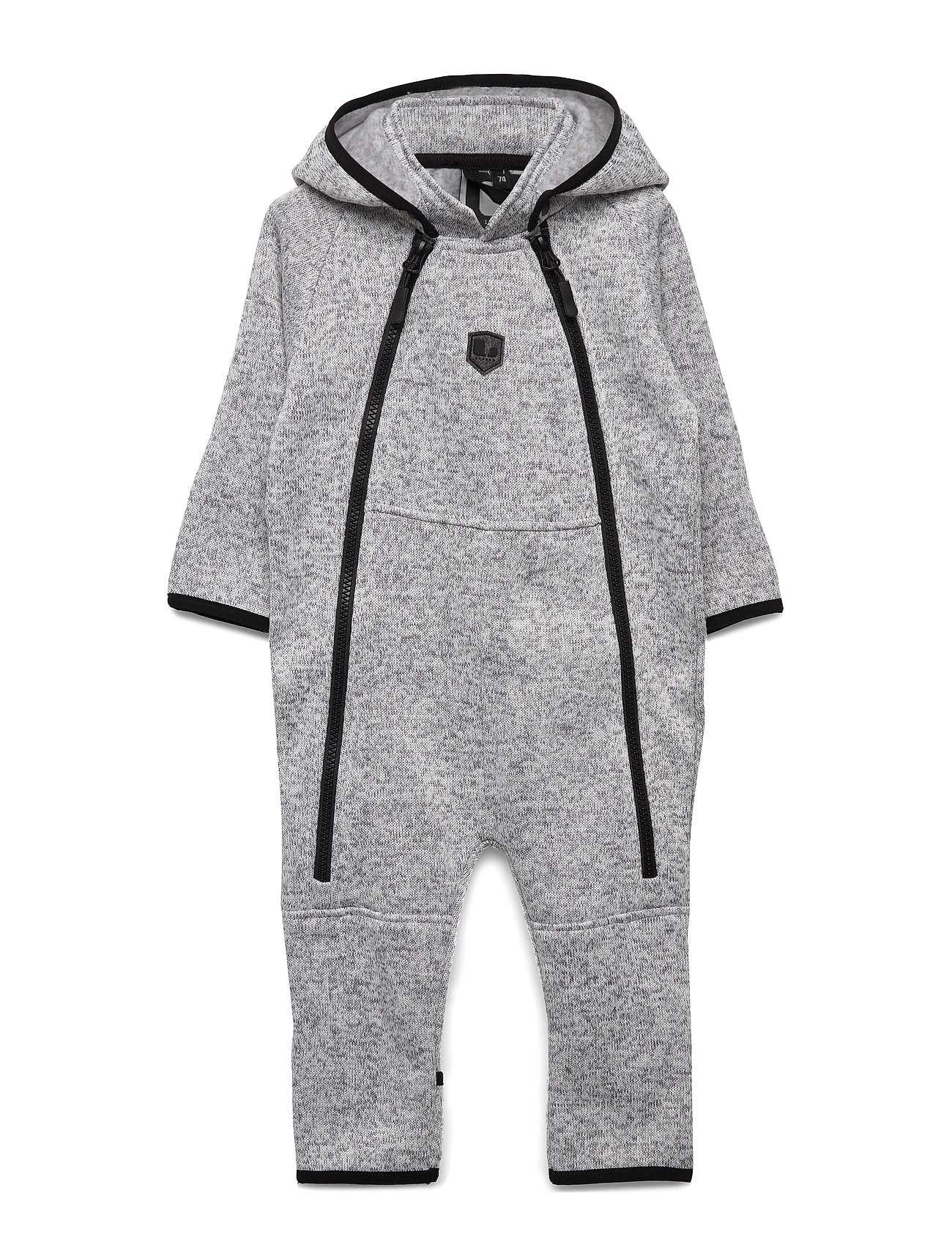 Bormio Baby Overall Outerwear Fleece Outerwear Fleece Suits Harmaa Lindberg Sweden