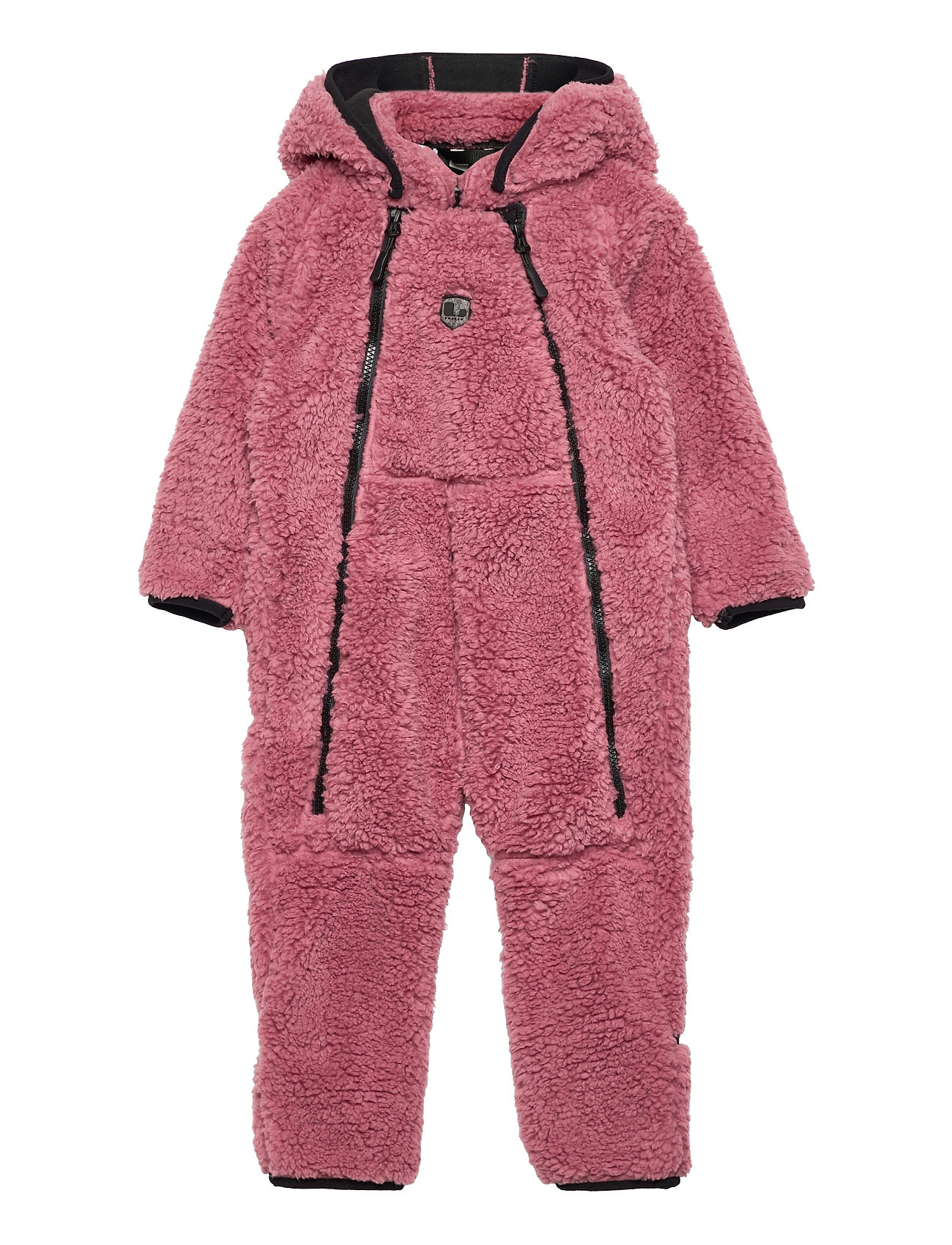 Muddus Pile Baby Overall Windfleece Outerwear Fleece Outerwear Fleece Suits Vaaleanpunainen Lindberg Sweden