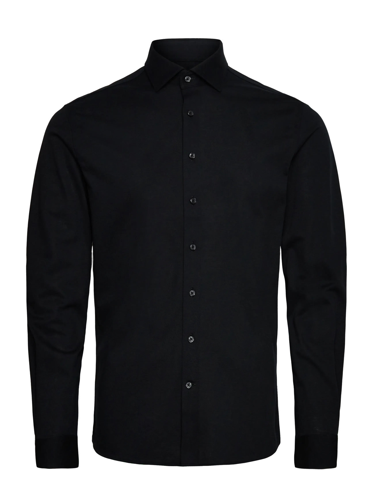 LINDBERGH Schwarz Piqué Strick Shirt L/S Schwarz - XXL - Herren