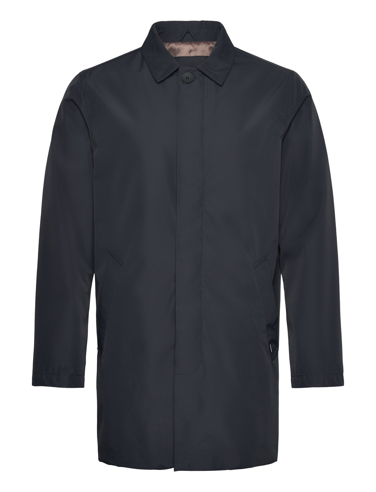 Lindbergh Black Water Repellent Mac Coat Marinblå