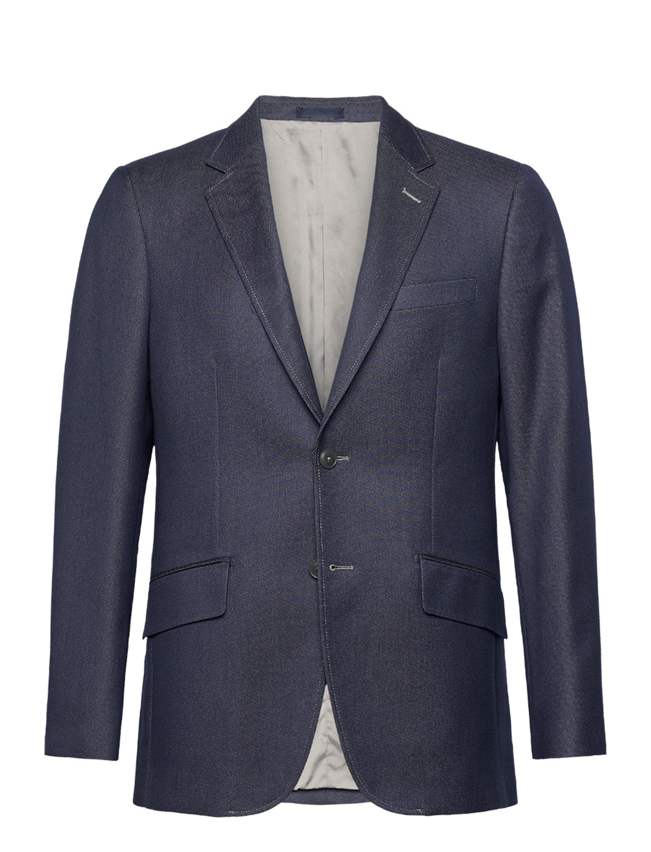 Denim Look Stretch Blazer Navy Lindbergh Black