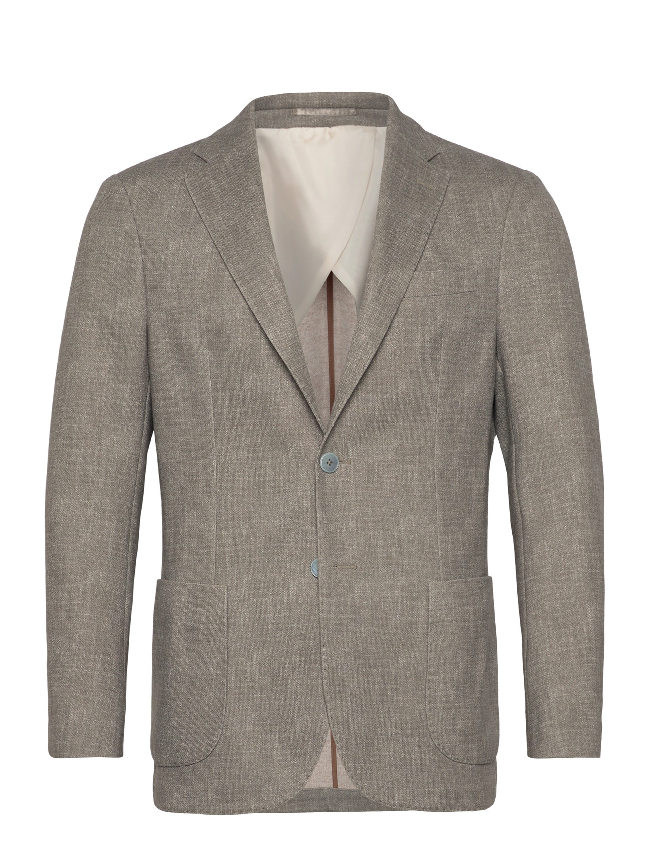 Lindbergh Black Superflex Half Lined Blazer, 56, Cream, Blazere > Enkeltradede Blazere, Herre