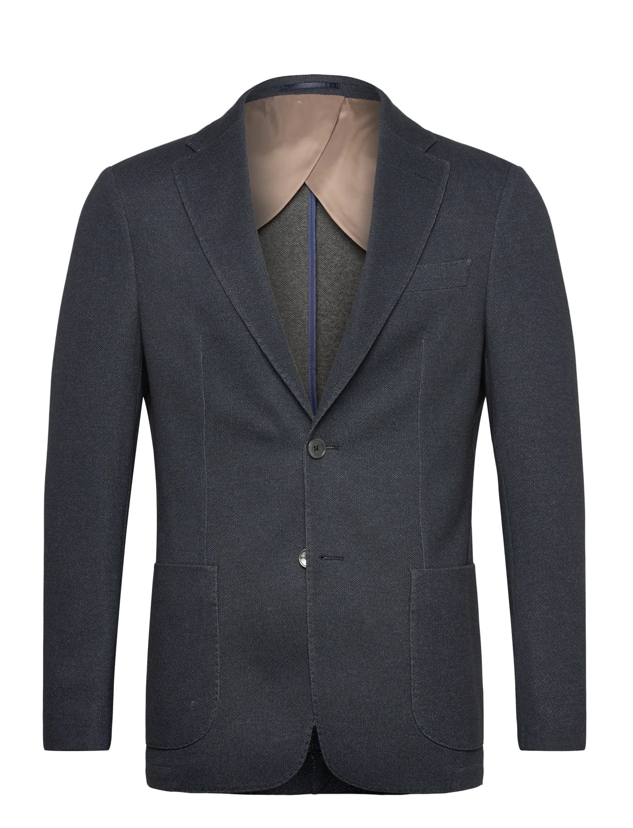 Lindbergh Black Superflex Half Lined Blazer, 50, Navy, Blazere > Enkeltradede Blazere, Herre
