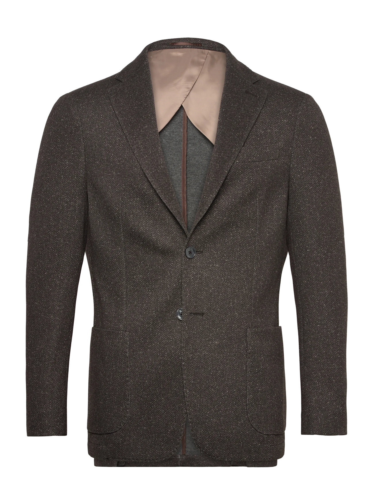Lindbergh Black Superflex Half Lined Blazer, 48, Brown, Blazere > Enkeltradede Blazere, Herre